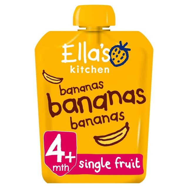 Ella’s Kitchen Bananas First Tastes Baby Food Pouch 4+ Months, 70g