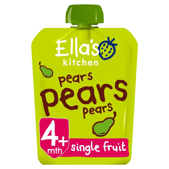 Ella’s Kitchen Pears Pears Pears First Tastes Baby Food Pouch 4+ Months, 70g