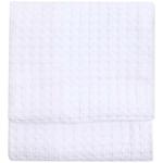 M&S Collection Pure Cotton Large Waffle Throw, One Size, Soft White