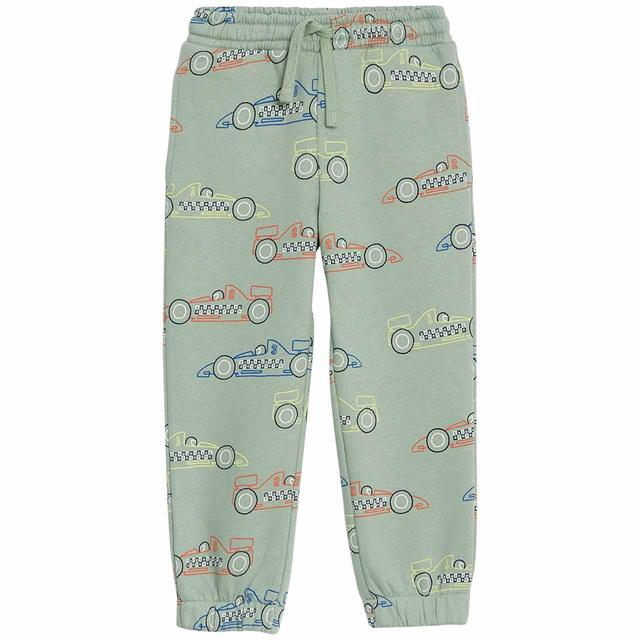 M & S Car Joggers, 5-6 Years, Green