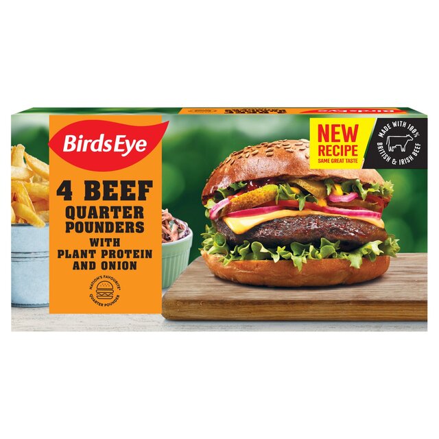 Birds Eye 4 Original Beef Quarter Pounder Burgers