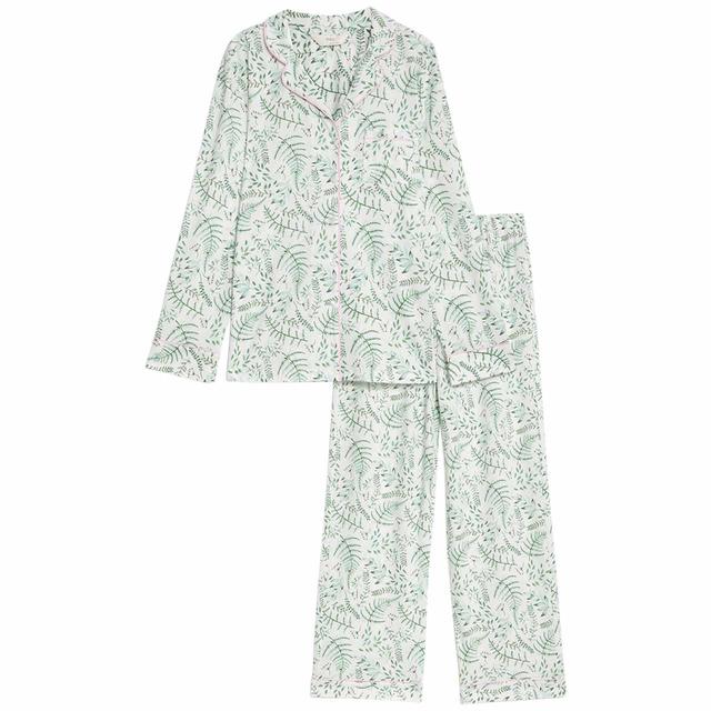 M & S Revere Pyjama Set, Extra Large, Green