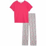 M&S Floral Pyjamas, Medium, Geranium