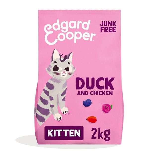 Edgard & Cooper Cat Dry Food Kitten Duck Chicken, 2kg