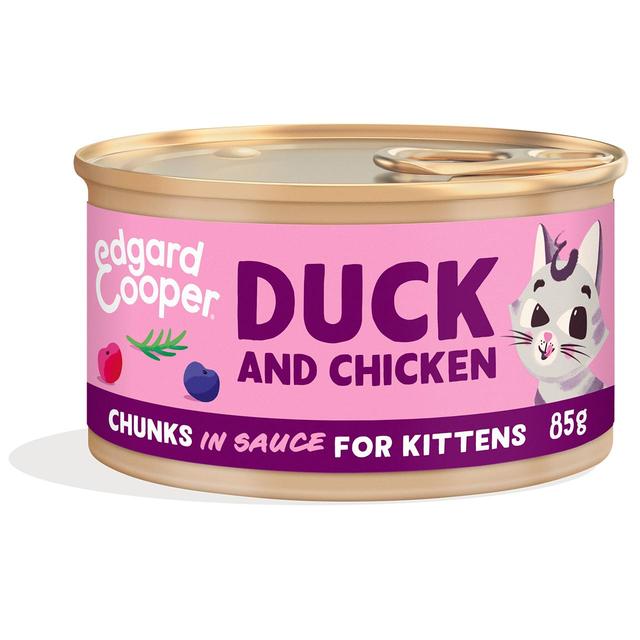 Edgard & Cooper Cat Chunks in Sauce Kitten Duck & Chicken, 85g