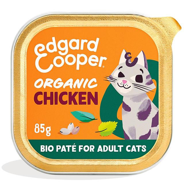 Edgard & Cooper Organic Cat Pate Adult Chicken, 85g
