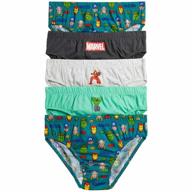 M & S Boys Pure Cotton Marvel Briefs, 3-4 Years, 5 per Pack