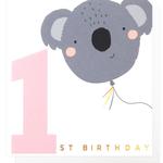 Koala 1st Birthday Card
