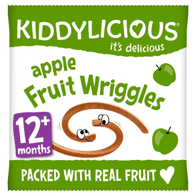Kiddylicious Apple Fruit Wriggles, 12 Months+, 12g