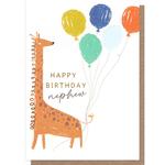 Giraffe Nephew Birthday Card