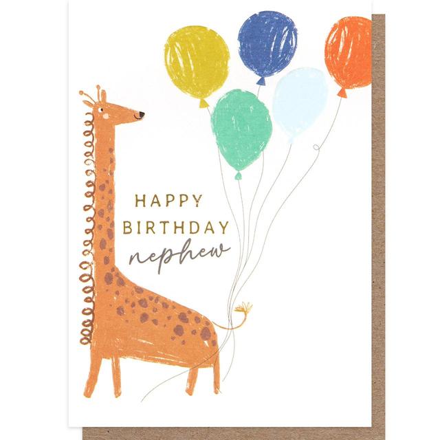 Caroline Gardner Giraffe Nephew Birthday Card