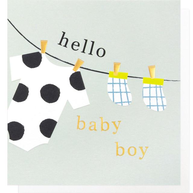 Caroline Gardner Hello New Baby Boy Card