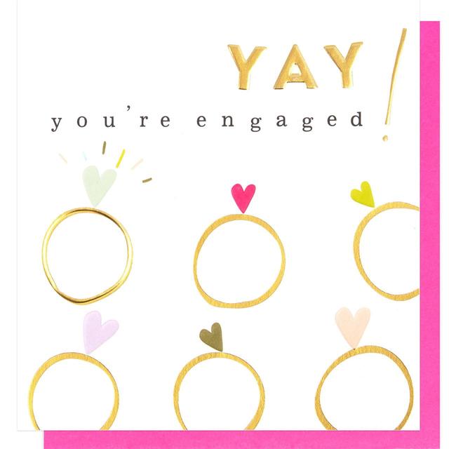 Caroline Gardner Yay! Engagement Card