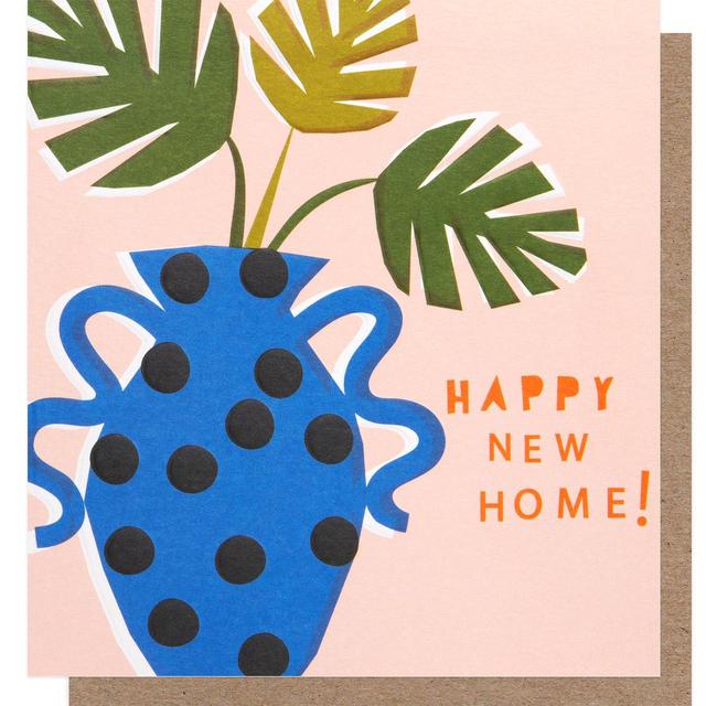 Caroline Gardner Vase Happy New Home Card