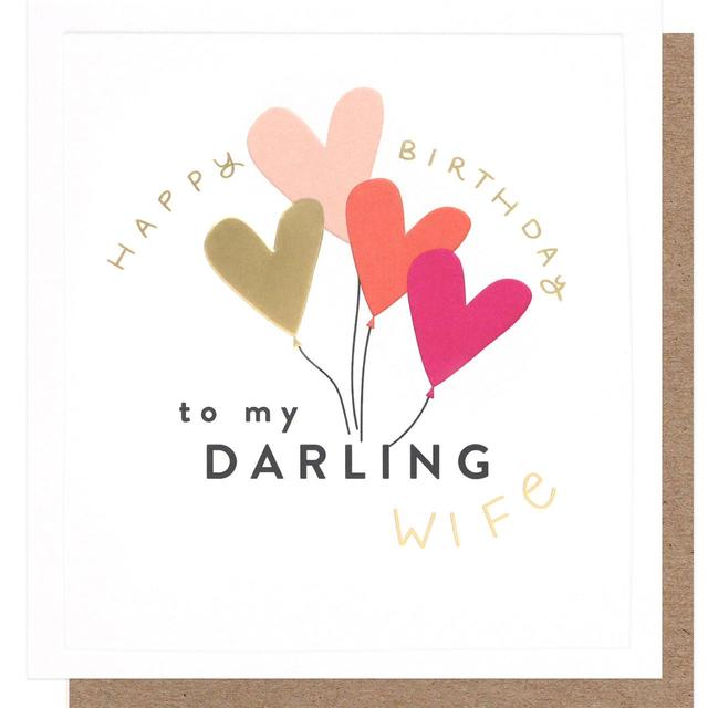 Caroline Gardner Hearts Wife Birthday Card