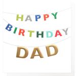 Bunting Dad Birthday Card