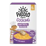 Piccolo Baby Cooking Mini Pasta Stars Organic pasta 6 months+