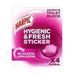 Harpic Hygienic & Fresh Floral Stickers Toilet Freshener