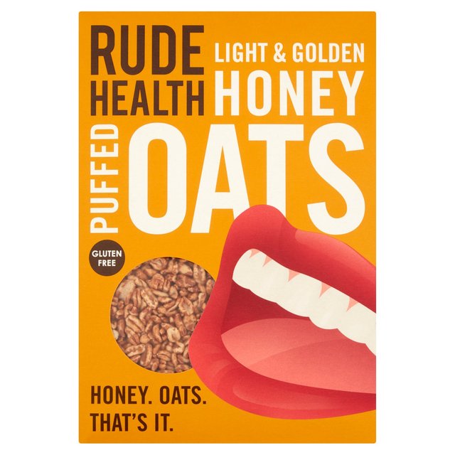 Rude Health Gluten Free Honey Puffed Oats, 240g