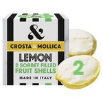 Crosta & Mollica 2 Lemon Sorbet Fruit Shells