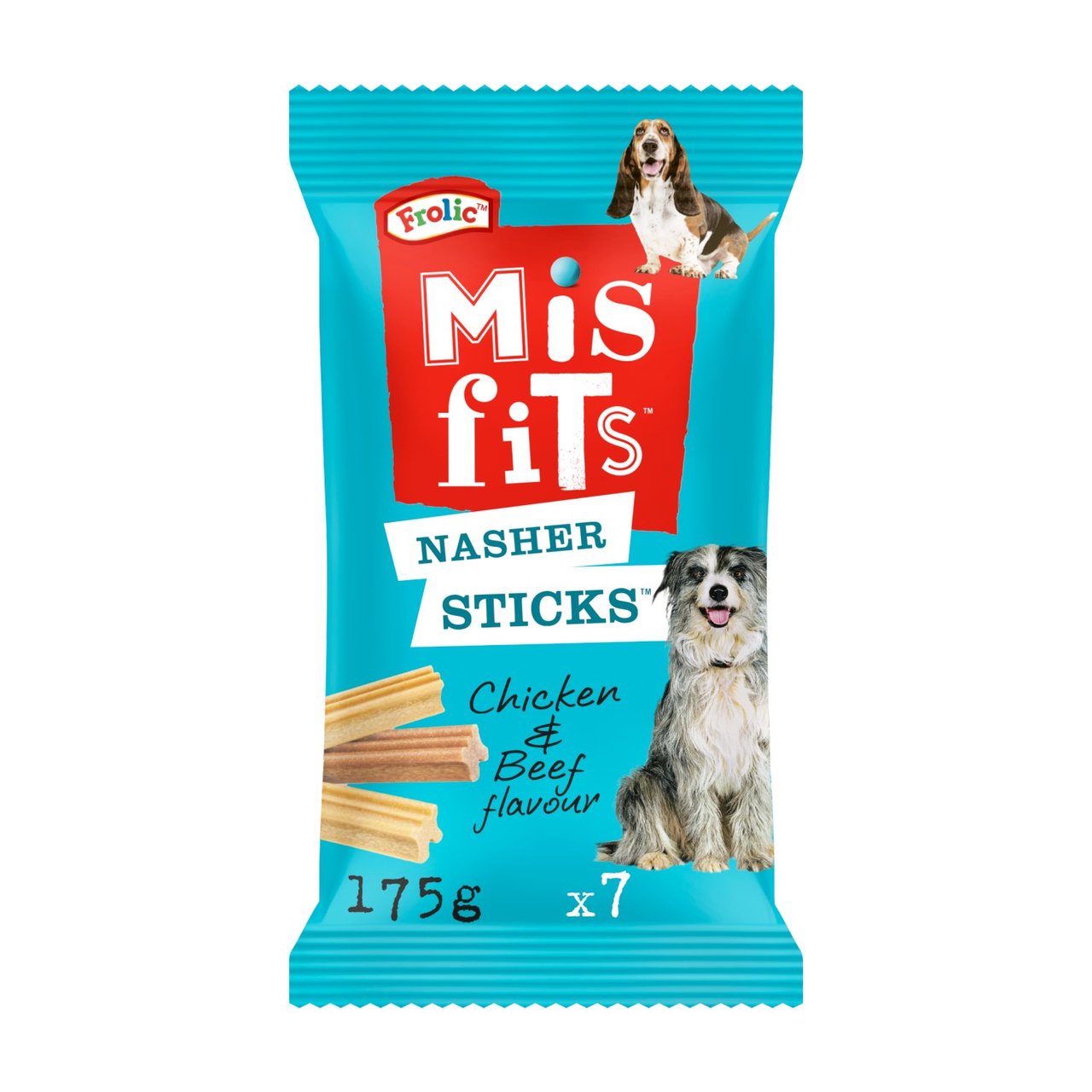 An image of Misfits Nasher Sticks Medium Dog Treat
