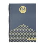 Nu Evolve Neutral A4 Blue Wirebound Notebook