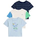 M&S Cotton Beach T-Shirts, 0-3 Years, Blue