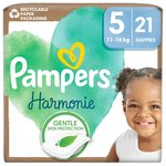 Pampers Harmonie Nappies, Size 5 Essential Pack
