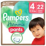 Pampers Harmonie Nappies Pants, Size 4 Essential Pack 22 per pack