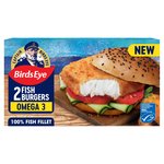 Birds Eye 2 Breaded Omega 3 Fish Burgers 