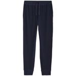 M&S Mens Pure Cotton Waffle Jogger Bottoms, S-XL, Navy