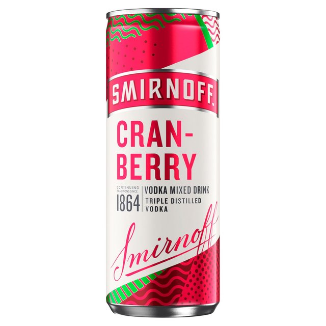 Smirnoff & Cranberry Juice, 250ml