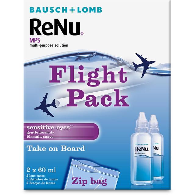 Bausch & Lomb ReNu Multi Purpose Contact Lens Solution Travel Pack, 2 x 60ml