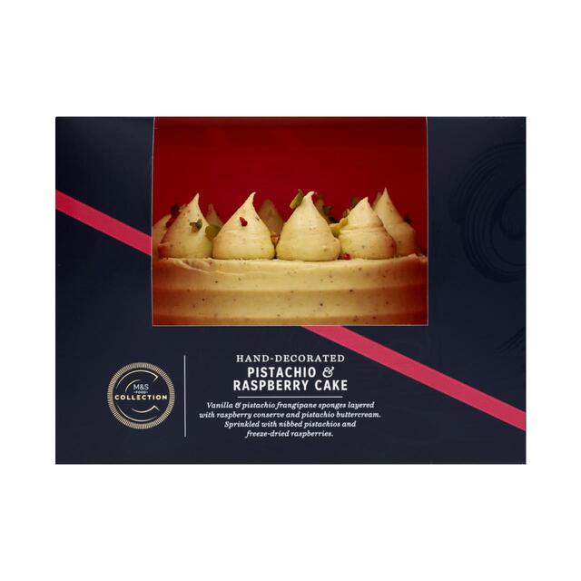 M&S Collection Pistachio & Raspberry Cake