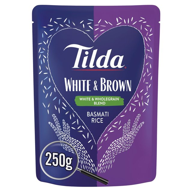 Tilda Microwave White & Brown Basmati Rice, 250g