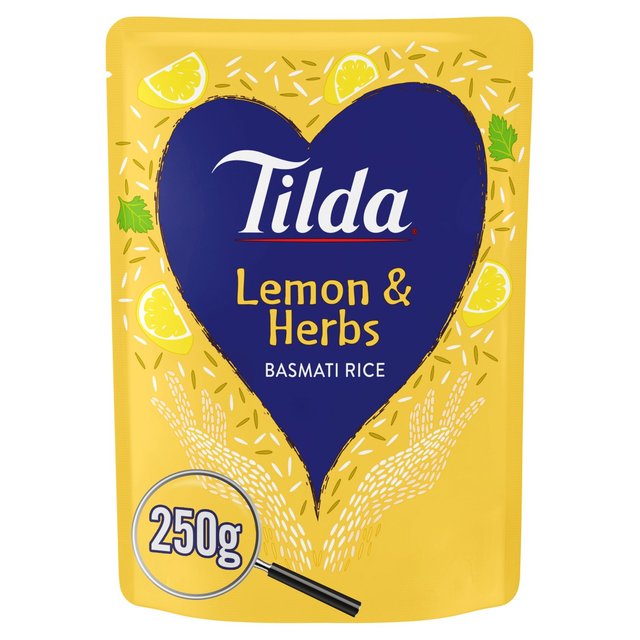 Tilda Microwave Lemon & Herbs Basmati Rice, 250g