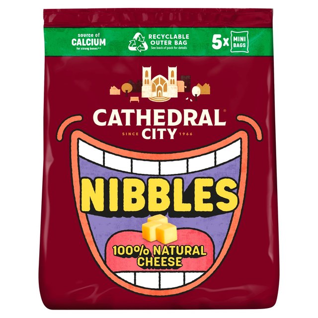 Cathedral City Nibbles Kids Snack Cheese, 5 x 16g