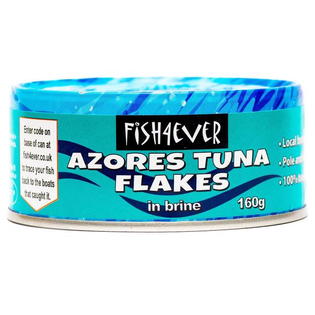 Fish 4 Ever Azores Skipjack Tuna Flakes in Brine, 160g