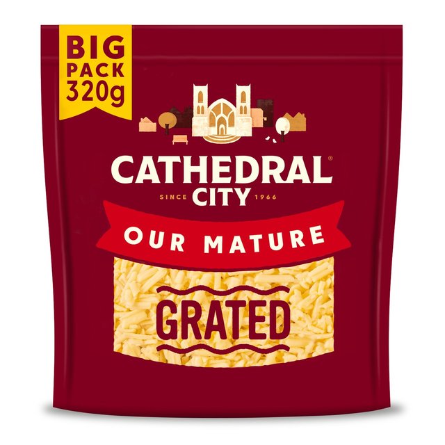 Cathedral City Mature Grated Cheddar Cheese, 320g