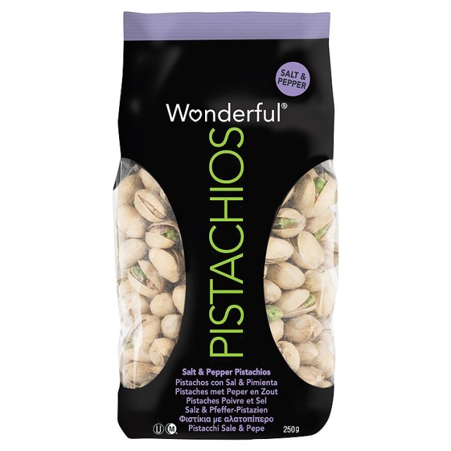 Wonderful Nuts & Fruit Wonderful Pistachios Salt & Pepper, 220g