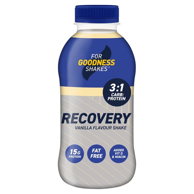 For Goodness Shakes Vanilla Fudge Recovery Protein Shake, 435ml