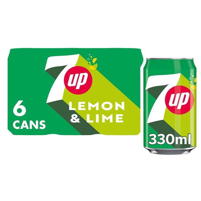 7UP Regular Lemon and Lime, 6 x 330ml