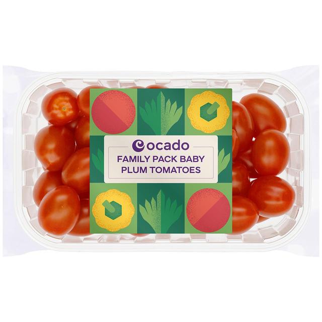Ocado Family Pack Baby Plum Tomatoes, 500g