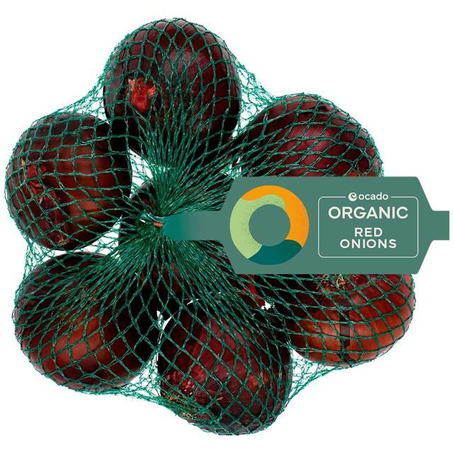Ocado Organic Red Onions, 750g