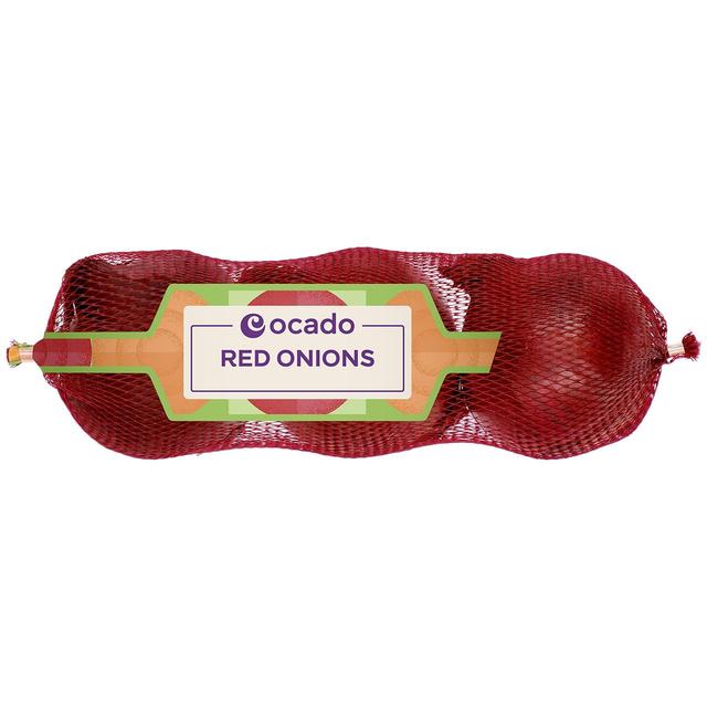 Ocado Red Onions, 3 Per Pack