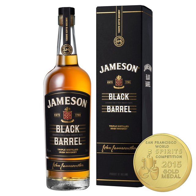 Jameson Black Barrel Triple Distilled Blended Irish Whiskey, 70cl