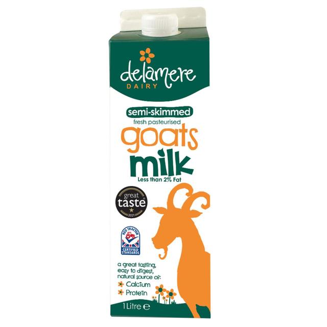 Delamere Dairy Semi Skimmed Goats Milk Fresh, 1l