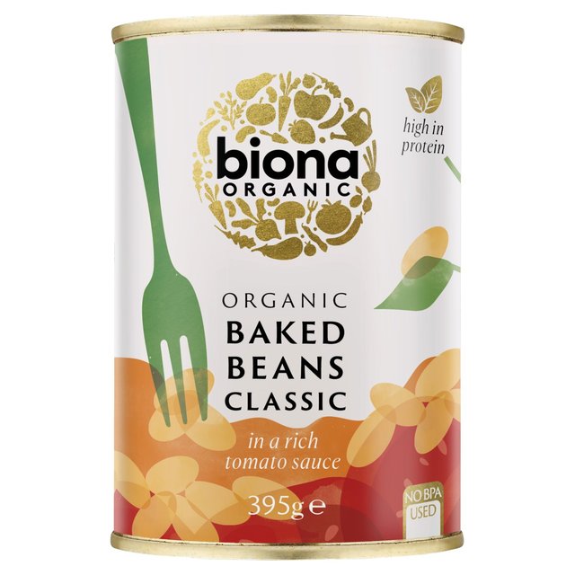 Biona Organic Baked Beans in Rich Tomato Sauce, 400g