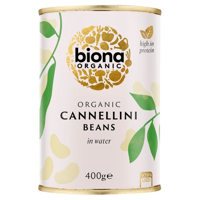 Biona Organic Cannellini Beans in Water, 400g