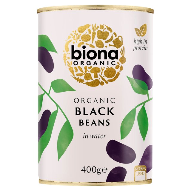 Biona Organic Black Beans in Water, 400g